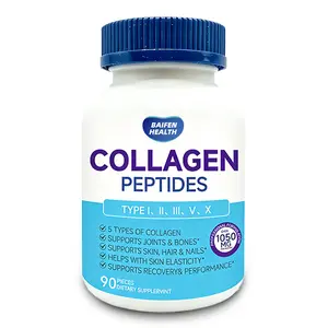 BAIFEN Energy & Vital Proteins Collagen Peptides Powder - Supports Hair, Nail, Skin, Bone & Joint Health, Unflavored, Collagen Protein