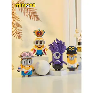 1 Pc Cartoon Cute Building Blocks, Creative Educational Assembly Toy for Kids, Cartoon Character Model, Perfect Holiday, Christmas, Valentine's Day Gift & Party Decor for Friends, Cute Home & Room Decoration