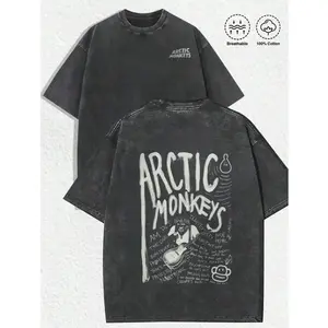 Washed T-shirt Arctic Monkeys Retro Washed Tee, Vintage Tee ICG