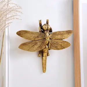 Creative Resin Dragonfly Wall Mounted Hook, Wall Mounted Hanger, Creative Dragonfly Wall Decor, Wall Hanging Decor for Home Living Room Bedroom, Shelves, Decoration