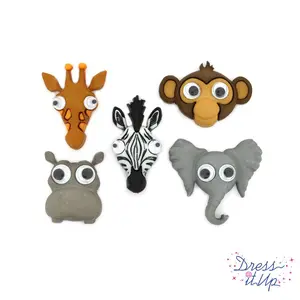Life's A Zoo Googly Eye Animal Buttons
