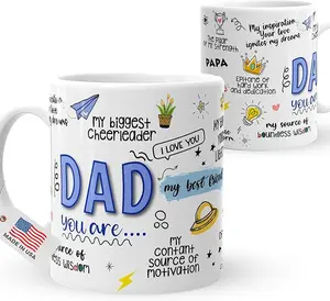 Dad You Are My Best Friend- 11oz Ceramic Coffee Cup - Best Dad Mug - Dad Gifts for Men - Fathers Day Gift for Husband, Grandpa, Mens Birthday Gift Ideas- Grandpa Mug - Coffee Mugs -Tea Cup