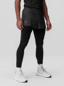 Men's Summer Sports Pants, American Style Youth Anti-Exposure Multi-Pocket Quick-Dry Pants, Outdoor High Stretch Professional Running Pants, Athleisure Pants, Athleisure Bottoms