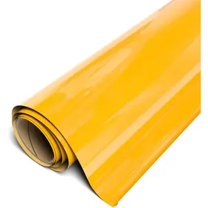 EasyWeed Heat Transfer Vinyl HTV,Iron-,12 inchs (Actual Size:11.8) by 3  Roll,for T-Shirts(Sun Yellow)