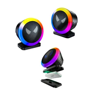 RGB Full-Color Speaker Aroma Diffuser Light,Smart Voice Pickup Display for DJ Booths, Cars, Desktops, Parties, and Home Theaters