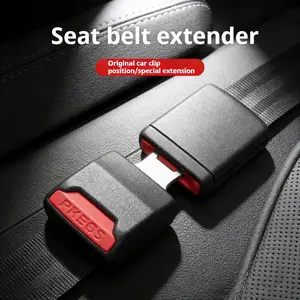 Seat Belt Extender for Cars and Trucks Adjustable Length Seatbelt Extension with Secure Fit Keep Buckle Upright Front Rear Seat Use