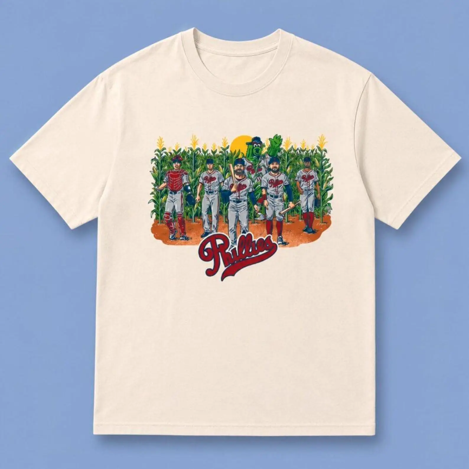 Vintage Phillies Field of Dreams Shirt - Retro Phillies Cornfield Tee, Baseball Fan Graphic Shirt
