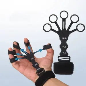 Adjustable Resistance Finger Trainer Set, Hand Grip Strengthener, Ergonomic Handle Design, Portable Hand and Wrist Strength Exercise Equipment