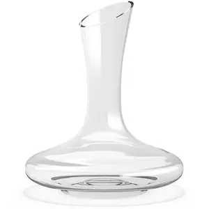 Le Chateau Wine Decanter - Hand Blown Lead-Free Crystal, Easy Pour Slanted Spout, Perfect for Standard 750ml Bottles