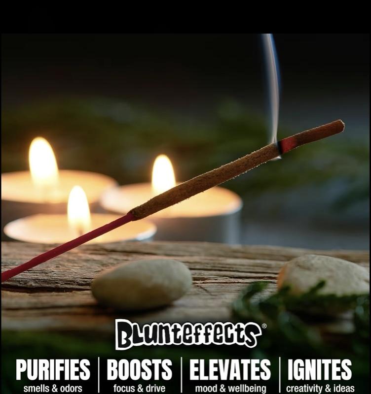 Blunteffects Jumbo 19" Hand-Dipped Incense Sticks 25ct Pack - Perfect for Relaxation and Aromatherapy