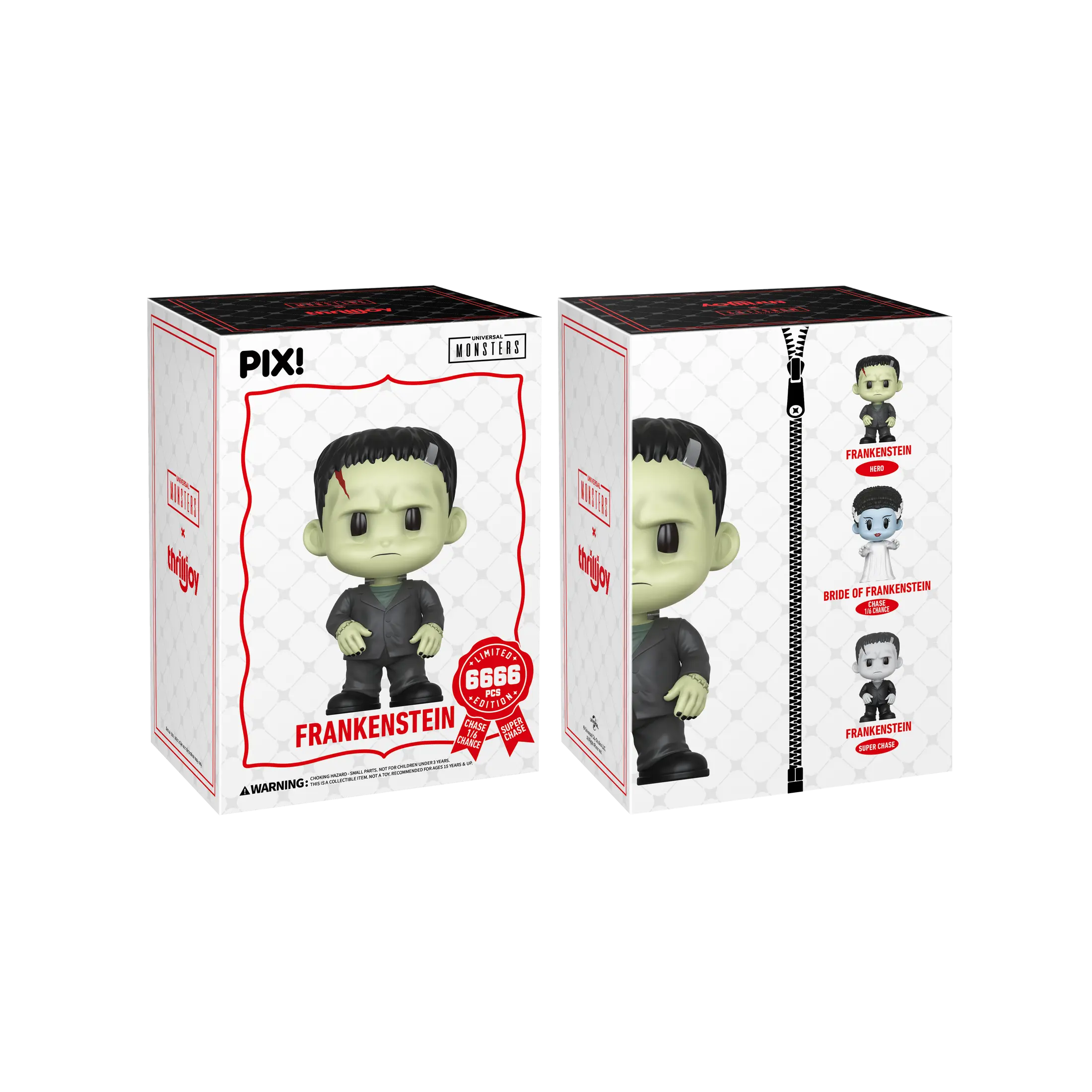 Thrilljoy PIX! Universal Monsters Frankenstein LE 6666 Collectible