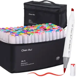 48/60/80/120/168 Colors Alcohol Markers Set,With Bleeding-Proof Drawing Mat, Brush&ChiselDual Tips Art Markers for Coloring,Sketching,Card Making and DIY Patinting-for Adults and Students -Refillable Art Supplies