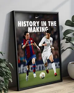MESSI & RONALDO - HISTORY IN THE MAKING Poster ( Unframed - Print Only )