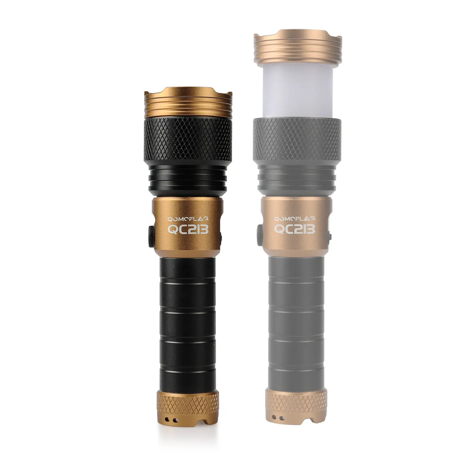 QOMOFLAG Flashlight 2000 Lumens Rechargeable,LED Flashlights with Camping Light- Zoomable Focus, Tactical Flashlight for Camping, Emergency, Outdoor & Home Use,