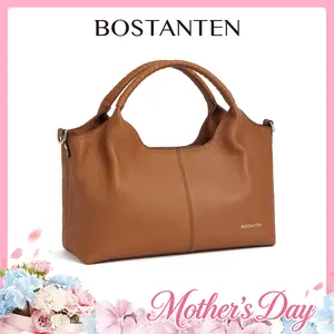 【Mother's Day Gift】BOSTANTEN Haven Purse Genuine Leather Purses for Women Designer Handbags Crossbody Shoulder Bags Top Handle Satchel with Adjustable Strap,summervibes