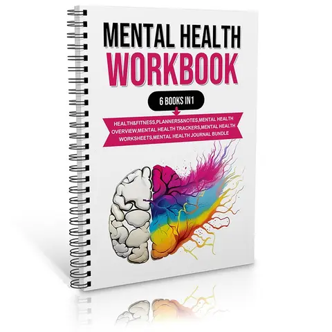 Mental Health Workbook, 1 Count Colorful Mindfulness Workbook, Managing Depression in Relationships, Addiction Recovery Strategies, Healing Complex PTSD, Planner