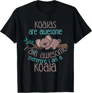 100%cotton Koala Shirt Men Women Koala Lover Gift Koalabear T-Shirt-1