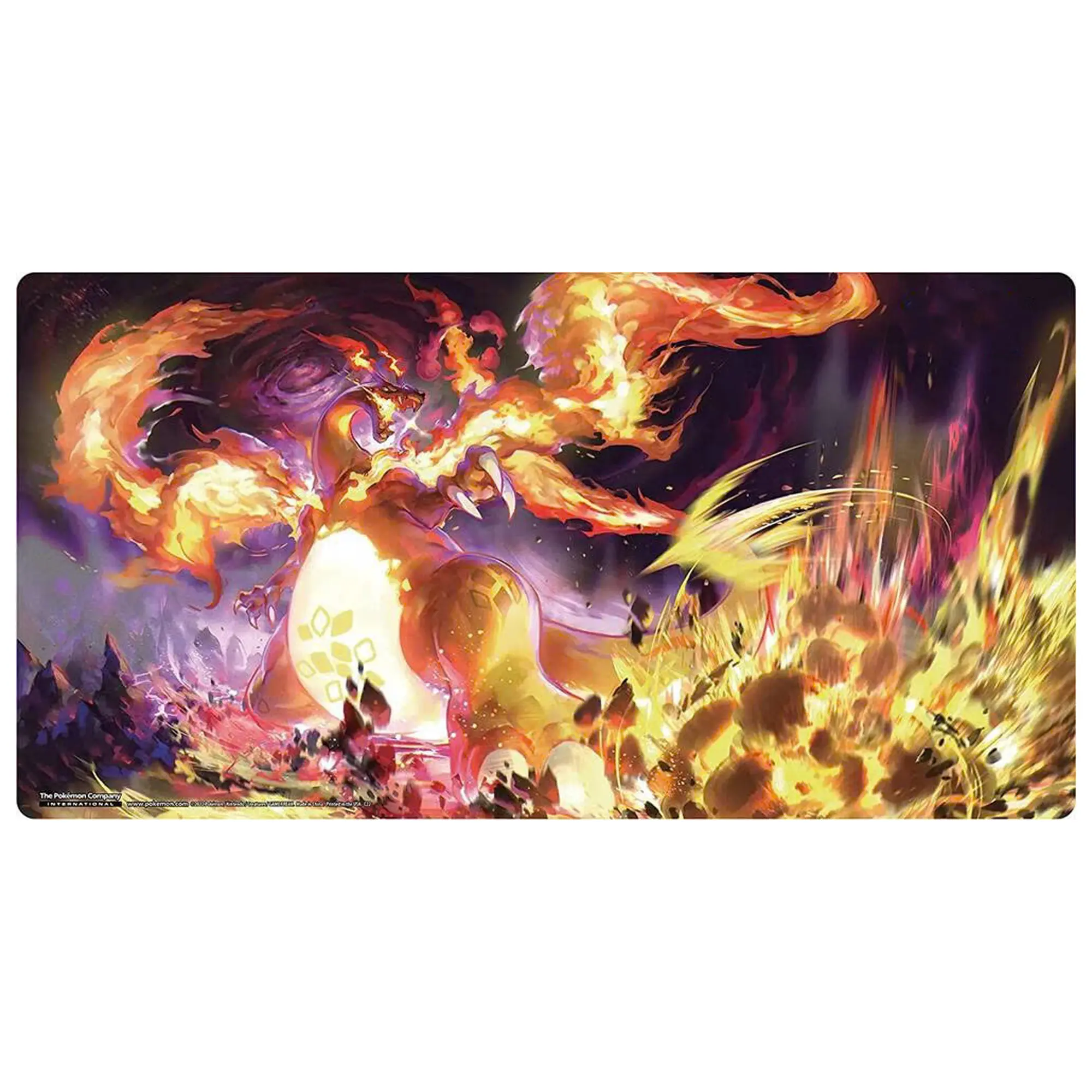CCharizardd Playmat TCG Sword & Shield Ultra-Premium Collection International Playmats, Games Mousepad Play Mat of TCG