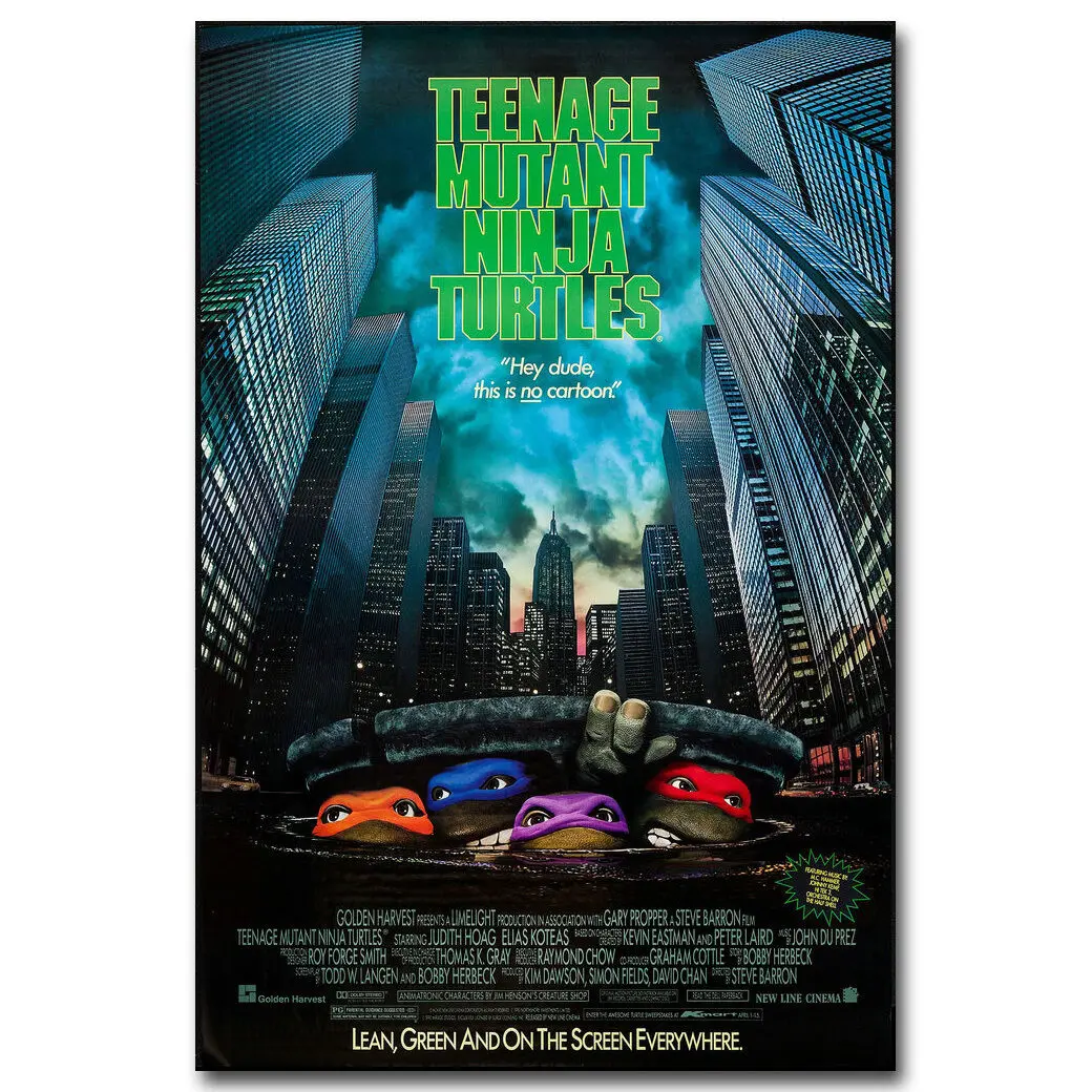Teenage Mutant Ninja Turtles Cartoon Movie Poster