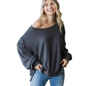 Cozy Oversized Sweater: charcoal