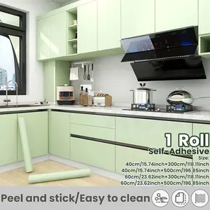 Self-Adhesive Frosted Solid Color Wallpaper Roll, Peel and Stick, Thickened and Opaque, Easy DIY for Kitchens, Bathrooms, Living Rooms