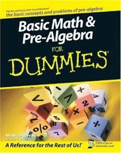 USED-Basic Math & Pre-Algebra for Dummies by Mark Zegarelli (Paperback)