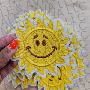 Smiley Sun Hat Patch (3 Patches)