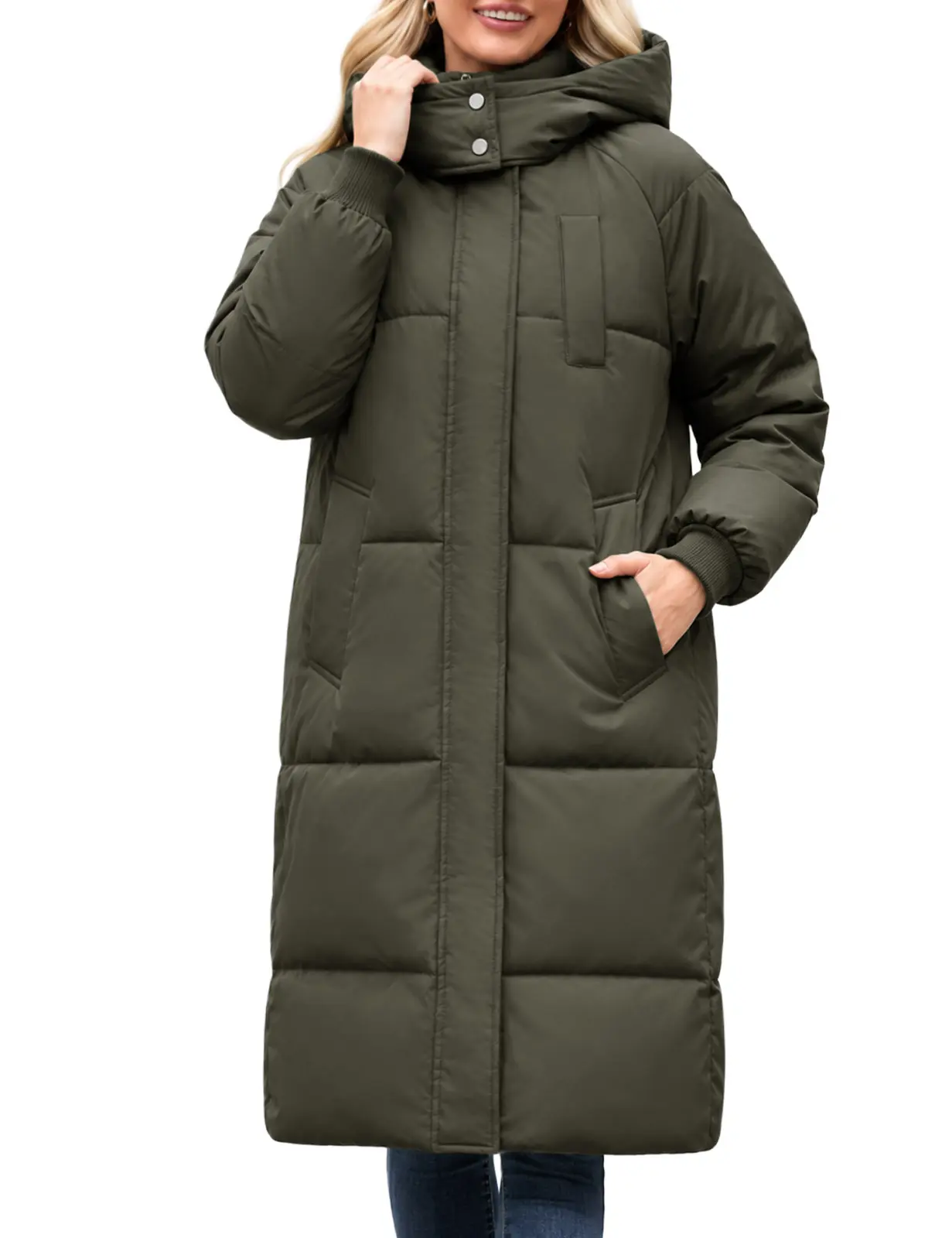 Women's Long Hooded Winter Puffer Jacket