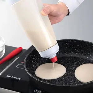 Batter Dispenser with Stirring Ball and Wire Whisk, Mixing Efficiency, Ideal for Safer Food Preparation and Making Restaurant-Quality Pancakes, Cupcakes, Muffins, and Crepes, Utensils