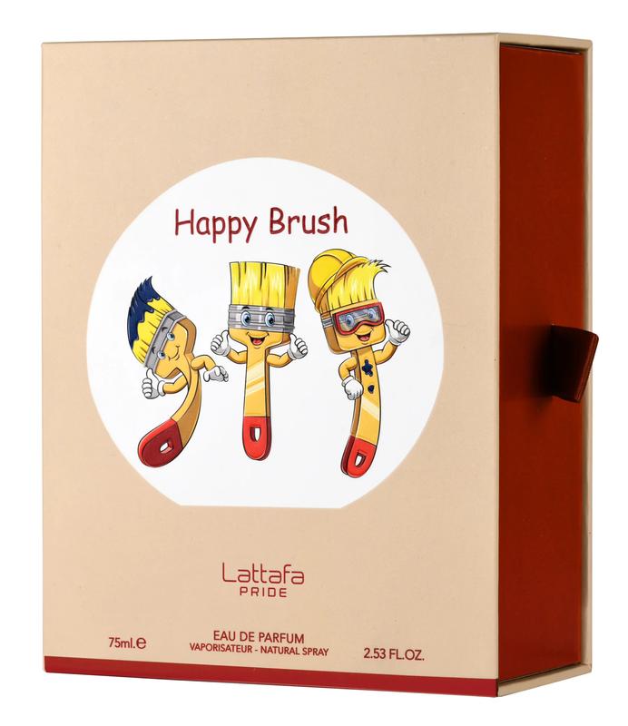 Lattafa Pride Happy Brush for Kids Eau de Parfum Spray, 2.53 Ounce / 75 ml