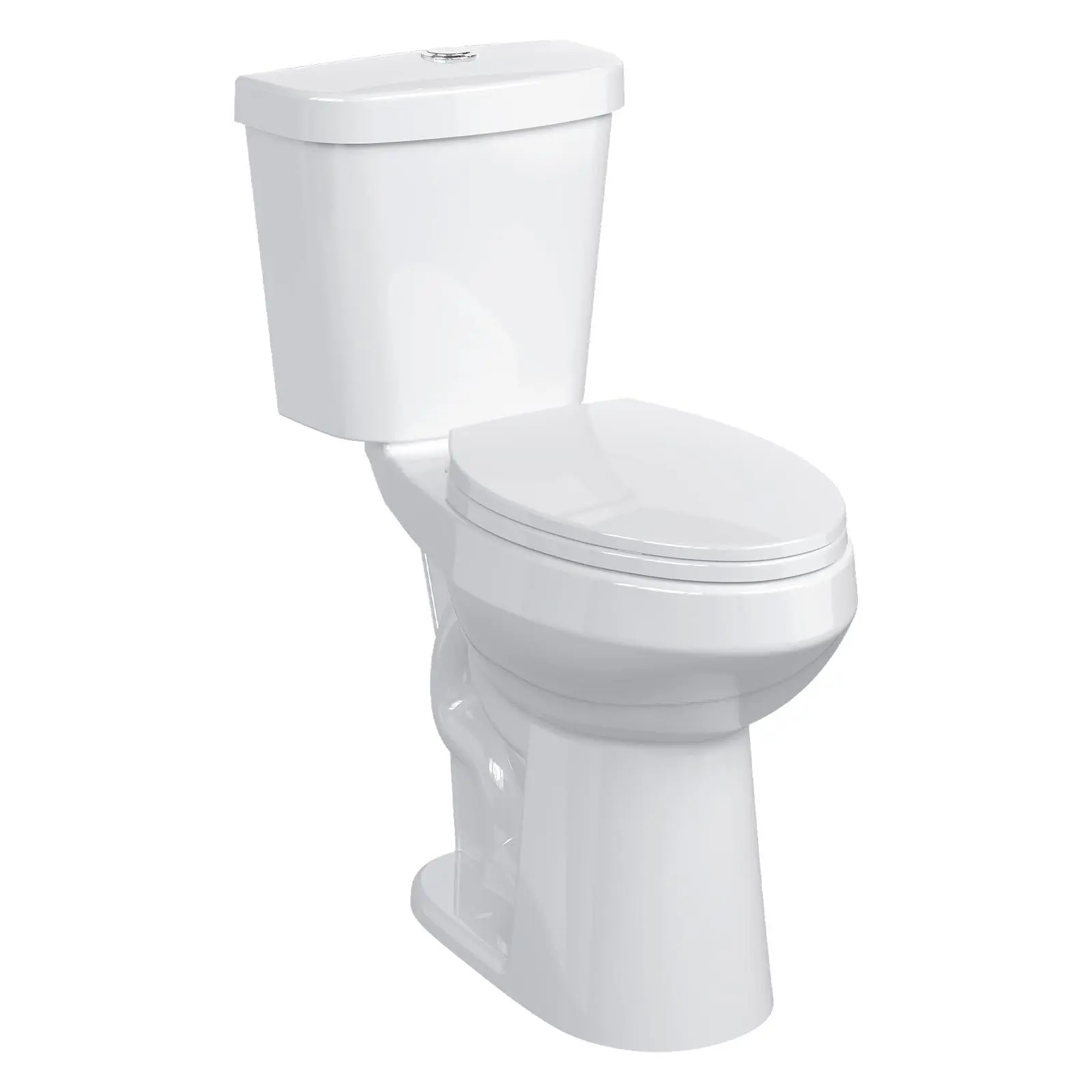 GARVEE Two-Piece Toilet, 21 Inch Height, Elongated Bowl for Bathrooms with Soft Close Seat, Extra Tall Height Toilet with 1.28 Siphonic Flush, 12 Inch Rough In