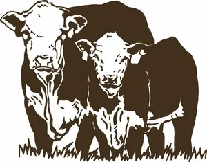 Cow Bull Calf Farm Ox Baby Animal Milk Car Truck Window Vinyl Decal Sticker