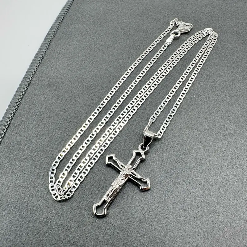 Small Cross Necklace for Women – 925 Sterling Silver | 20” Chain (4 Styles)