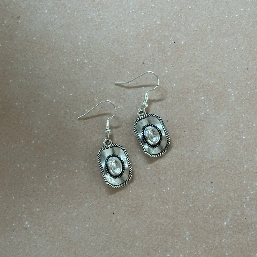 handmade western-style cowboy earrings