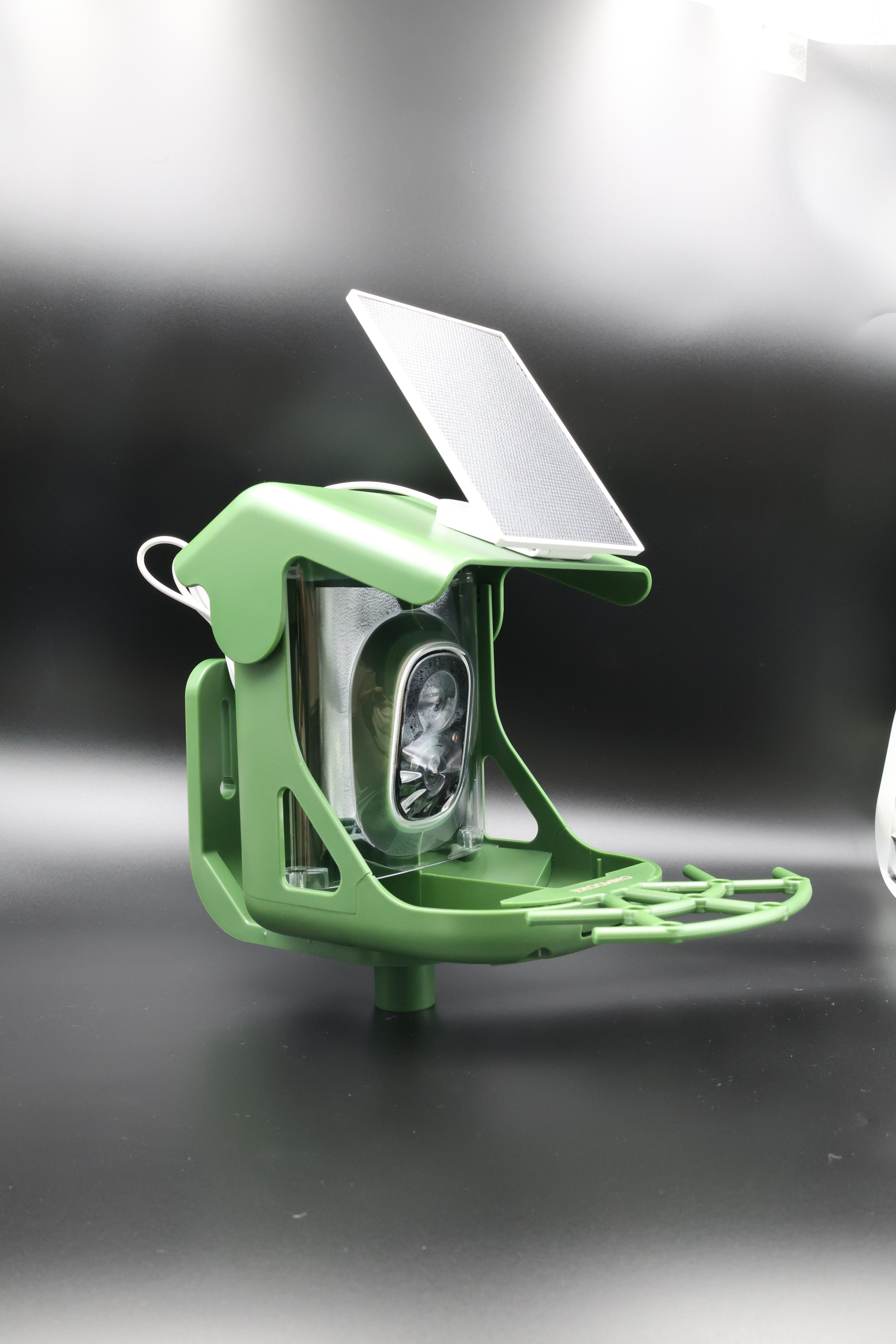 No-Monthly-Fees Solar Bird Feeder w/ 4MP Camera, Free AI Birds Species Identification, 2.5K Smart Bird House with Camera, Live View & Playback, Instant Arrival Alerts, Ideal for Birdlovers