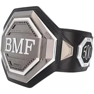 BMF Adult Championship Title Belt Replica - 2mm Leather Straps - Fan Gift World Wrestling Heavyweight BMF Adult Championship Title Belt Replica - 2mm Leather Straps - Fan Gift World Wrestling Heavyweight