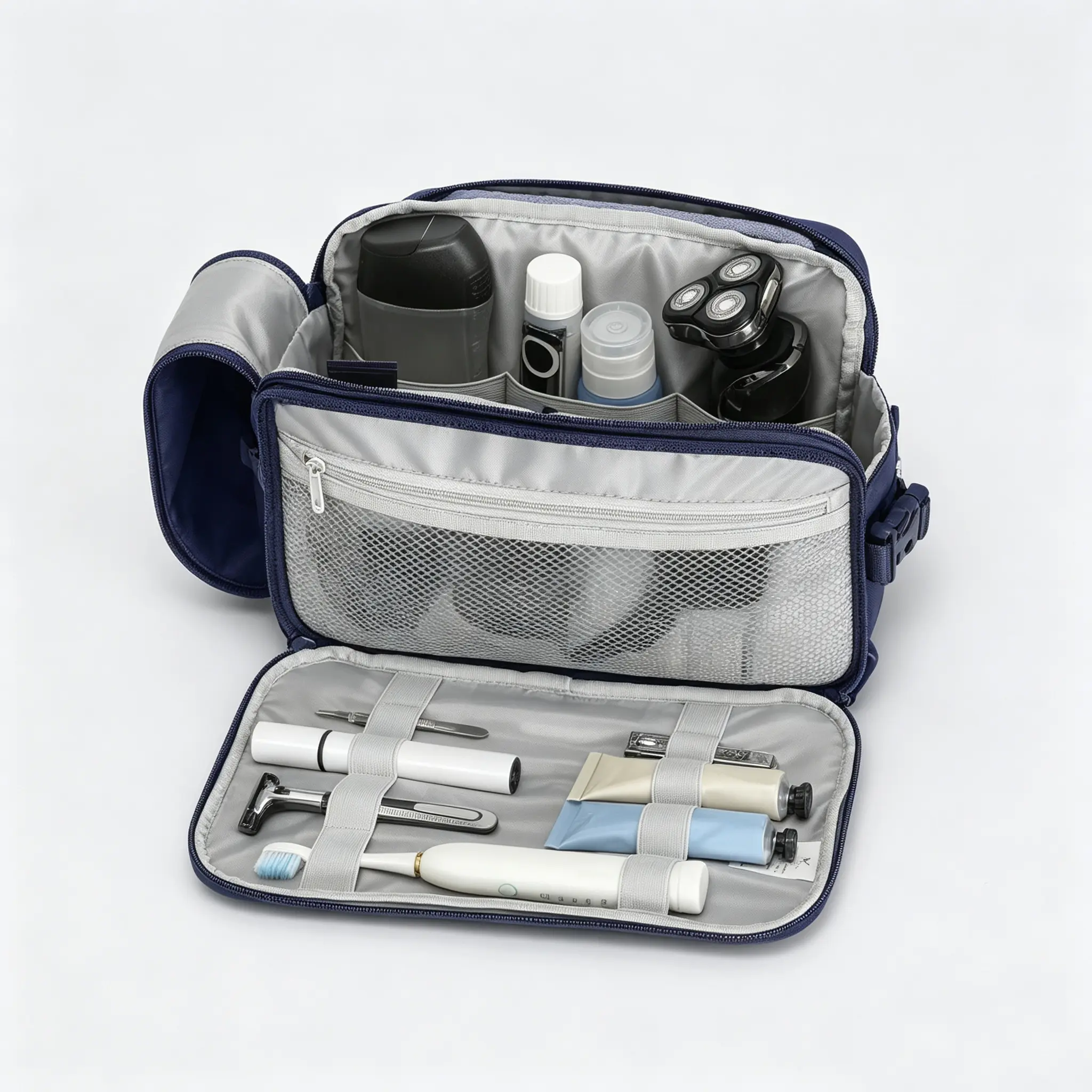 Hynes Eagle 9L Water-Resistant Travel Toiletry Bag for Men - Large Dopp Kit with Wet Pocket, Multi-Compartment Makeup Organizer for Travel, Gym