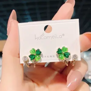 Super fairy sweet and cute earrings, fashionable and versatile bow studs, light luxury and high-end temperament E50009-EH