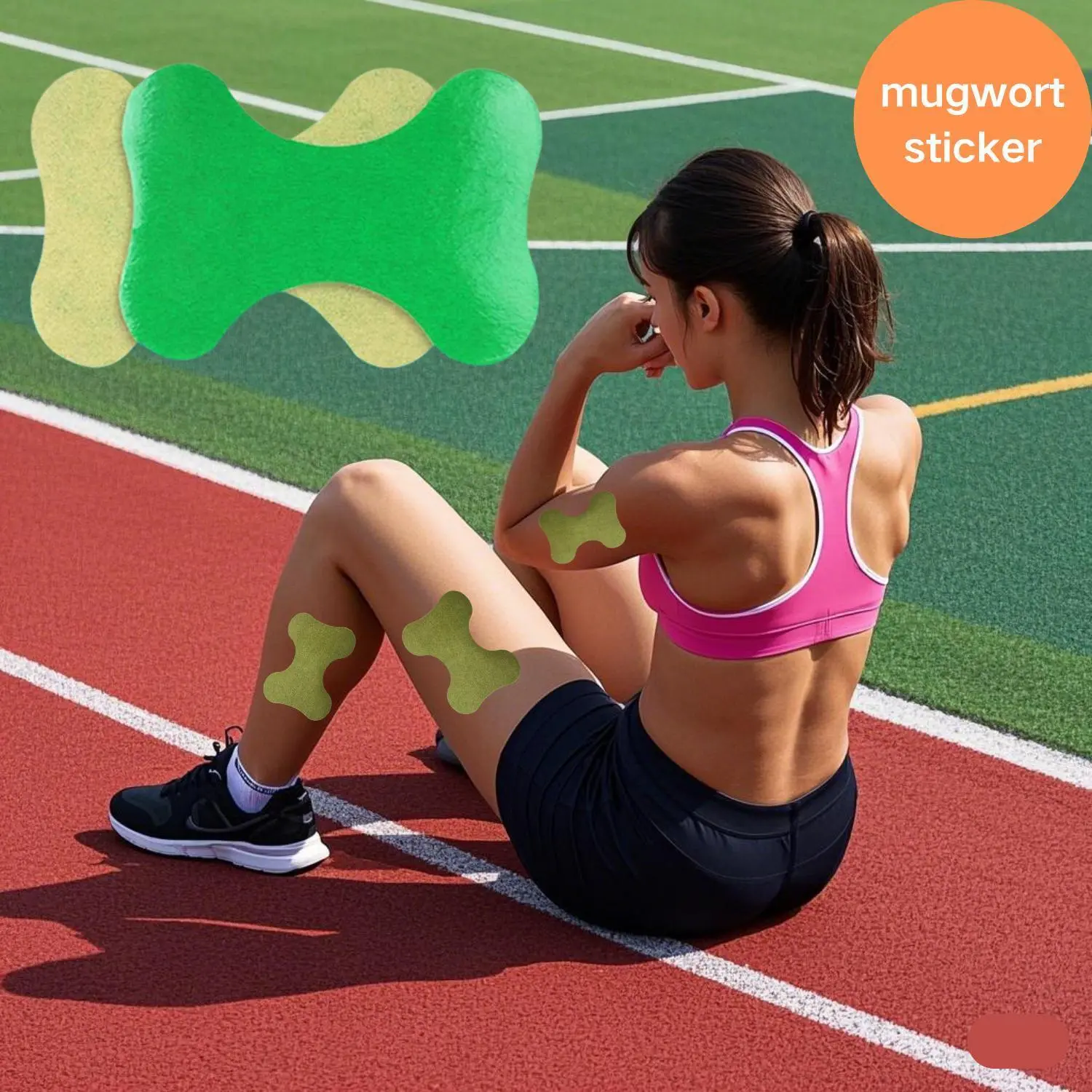 48-Piece Gentle Non-Toxic Herbal Self-Heating Wormwood Clove Heat Patches, Long-Lasting Deep Penetration Warmth for Office Sedentary Individuals, Relieving Neck-Bending Discomfort, Arm Stiffness