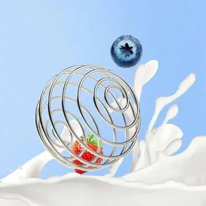 1/3/5pcs Protein powder mixing ball size plastic ball stainless steel spring ball various specifications mixing ball shaking cup mixing ball Milkshake Maker