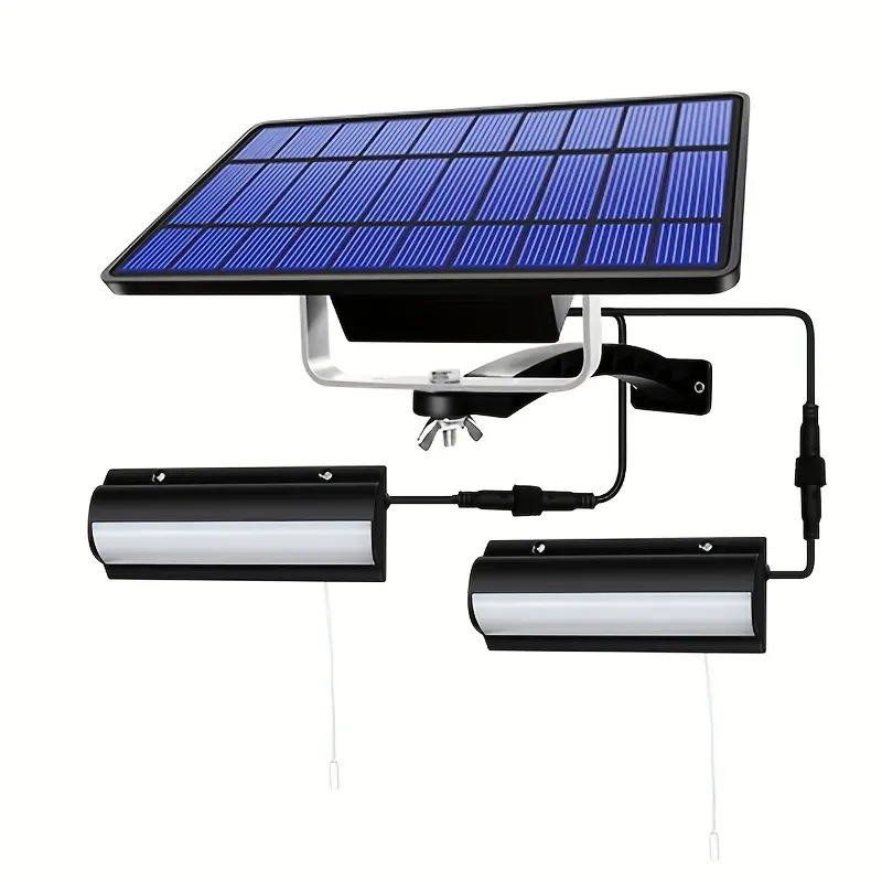 Multifunctional Solar Chandeliers with 2 Detachable Heads Small Wall Lights, Solar Outdoor Lights for Decking & Patio, Home Improvement Use on Garden Porch (Check Actual Size), Decking & Patio Lighting