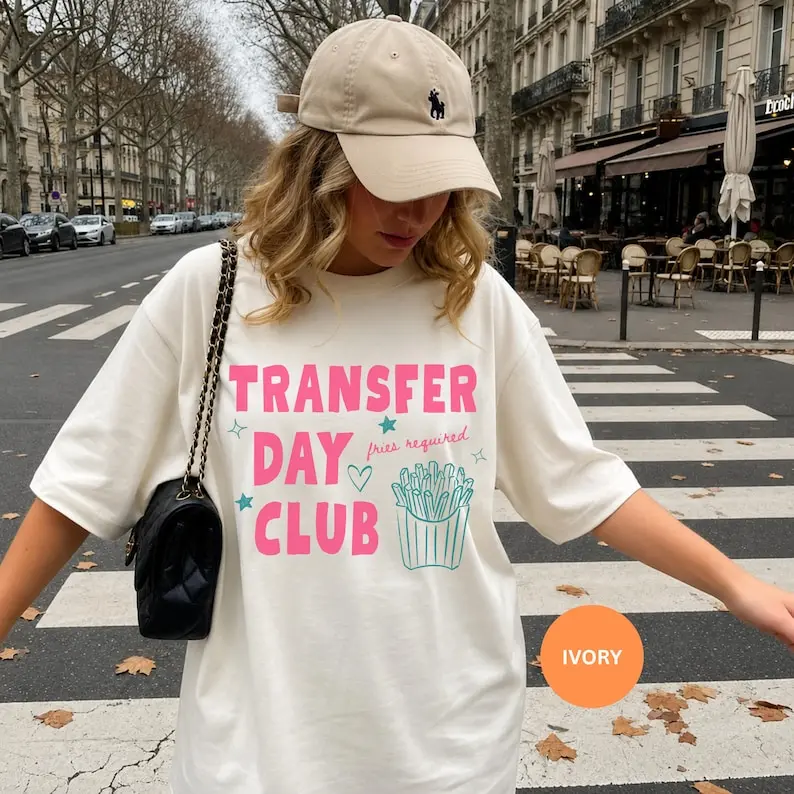 Comfort Colors Transfer Day Club Shirt, IVF Fertility Journey Tee, Fries Required Apparel