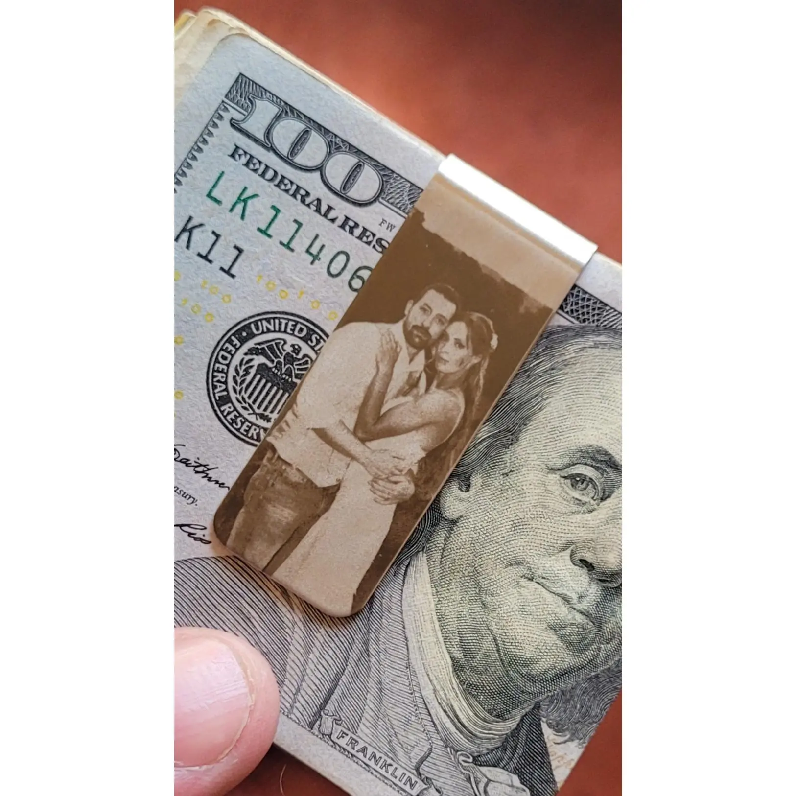 Custom Photo Money Clip | Personalized Laser Engraved Wallet