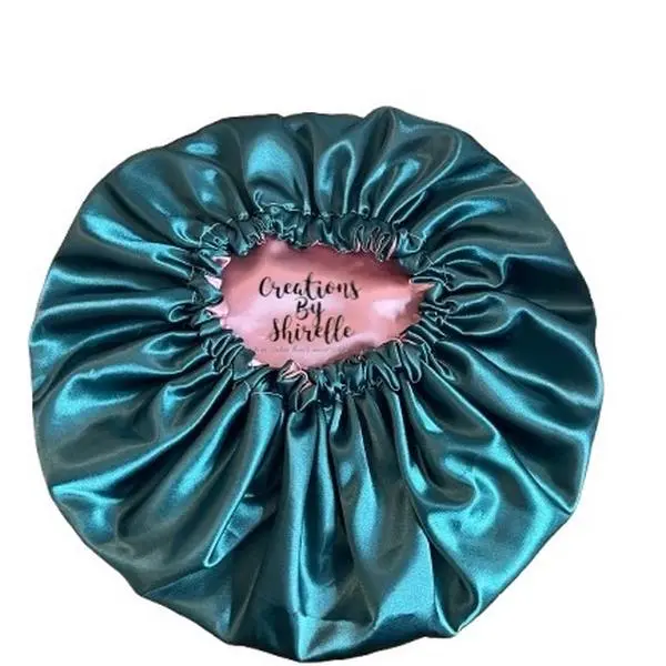 Creations By Shirelle Solid Reversible Satin Bonnet for Hair Protection Against Damage and Frizz Gentle on Hair Moisturizing and Heat Resistant