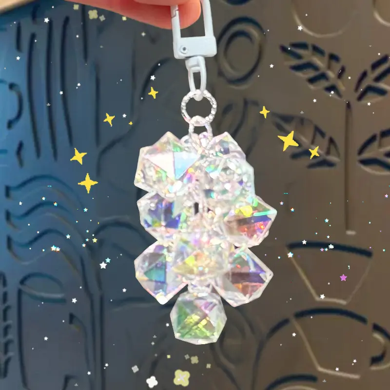 Diamond Translucent Grape Bunch - White
