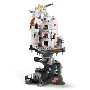 Mini Magic Bank Castle Building Set, collection building White Dragon Castle model, ideal Christmas and birthday gift toy for both boys and girls