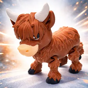 Highland Cow Desk Companion