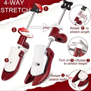 4-Way Stretch Shoe Enlargers for Wide Feet Men Women Adjustable Width Height Length Enlargers for Comfortable Fit