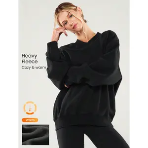 GLOWMODE Heavyweight Fleece Cool Camper Plush Soft Warm Oversized Half-Zip Pullover Sweatshirt Autumn Winter Outdoors Daily Casual Wear