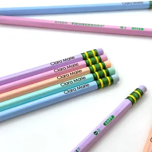 Back to School Custom Engraved Pastel #2 Ticonderoga Pencils, Personalized Pencils, Student Gift, Teacher Classroom Gift, School Supplies